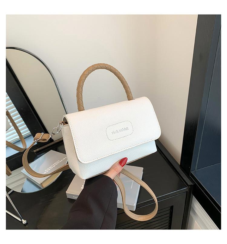 2024 New Fashion Color Block Minimalist Summer Women's Bag Pu Material Versatile Casual Handbag Shoulder Crossbody Bag