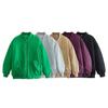 Frauen Einfarbig Oversize Parkas Baumwolle Jacke Langarm Weibliche Gepolsterte Mantel