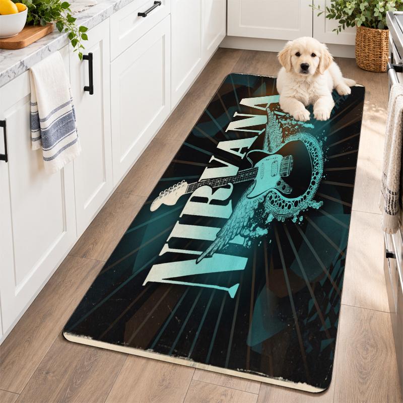 Flannel Kitchen Mat Nirvana Soft Area Rug Non Slip Floor Carpet Home Decoration
