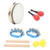 Kids Musical Instruments Set Hand Drum Egg Shaker Rumba Shaker Rattle Hand Jingle Bell Rhythm Stick Kit for Children