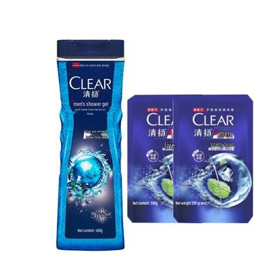 Clear Men Oil Control Cooling Shower Gel & Shampoo Set