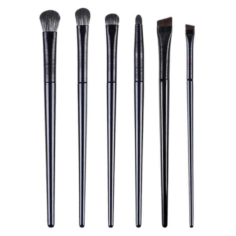 Anfänger Weiche Borsten Augen Make-up Pinselset: Lidschatten-, Nasenschatten-, Unteraugen- und Eyeliner-Pinsel