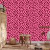 Pink Skin Wallpaper, Powder Pink and Burgundy 50x1000
