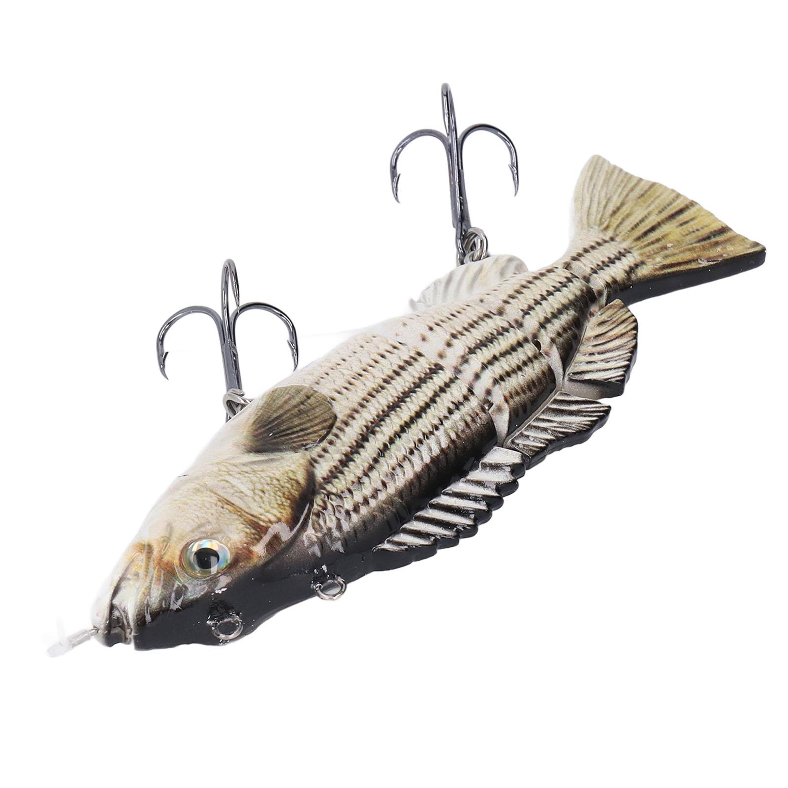 

Electric Fishing Lure Rechargeable Multi Jointed Lifelike Self Swimming Fishing Bait for Bass Pike Perch