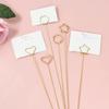 30/60pcs Creative Metal Card Holder DIY Wire Place Card Holder  Wrapping Supplies