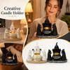 Resin Candle Holder - Tabletop Decor for Mantel Shelf