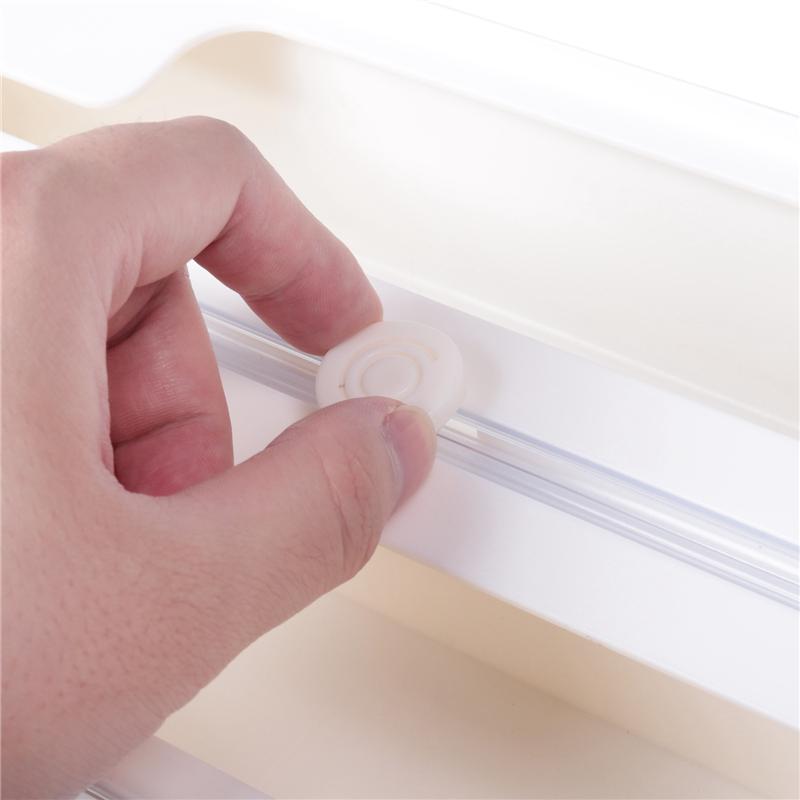 AD23-Drawer Food Wrap Dispenser, Foil, Plastic And Wax Paper Organizer For Kitchen Organization Durable Easy Install
