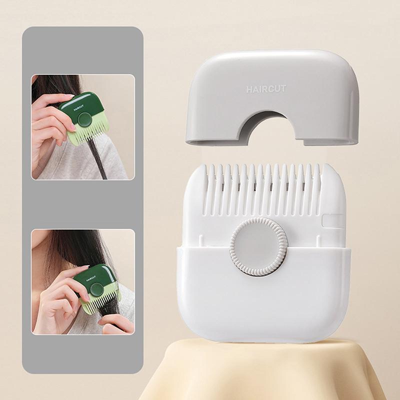 

2 In 1 Baby Trim Bangs Comb Hair Trimmer And Comb Multi-Functional Split Ends Cutter For Thick Hair Beauty Haircutting Tools серый