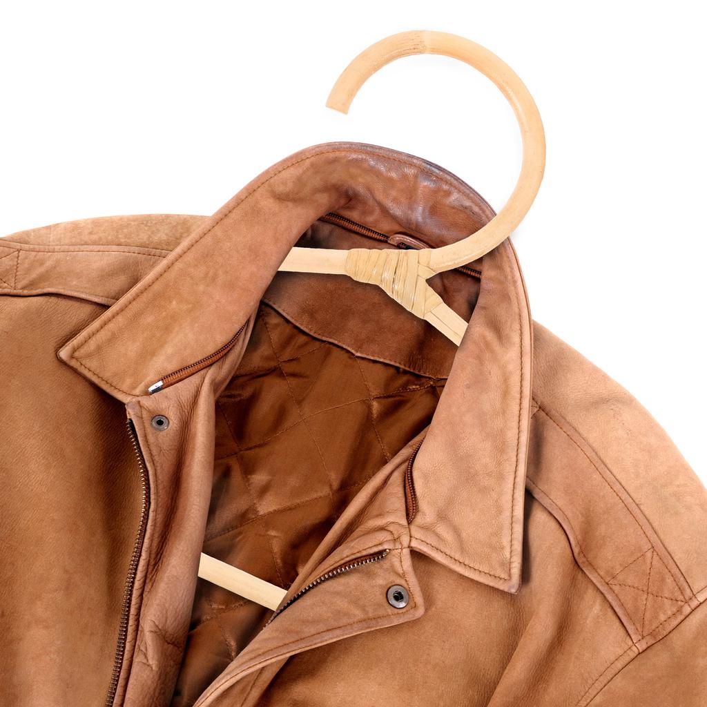 Gruccia in Rattan di Legno Fatta a Mano in Fibra Naturale Resistente alla Deformazione Gancio Singolo per Armadio Guardaroba Vestito Cappotto