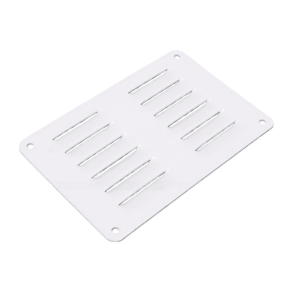 Air Vent Cover 15x10cm White Aluminum Alloy for RV Travel Trailer Home Kitchen Wall Ceiling Air Return Grille