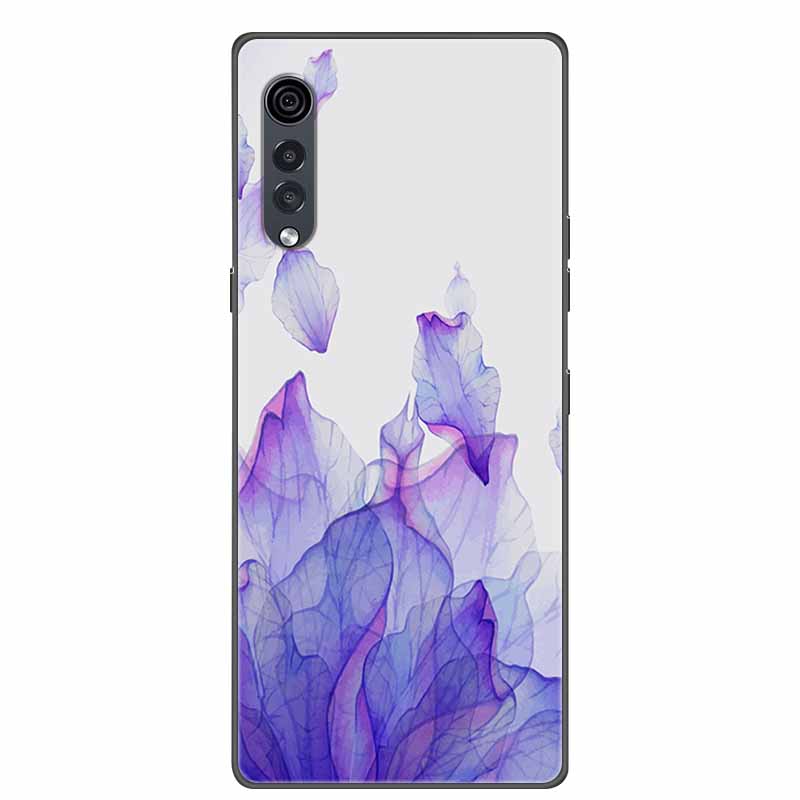 For LG Velvet Luxury Phone Case Black Soft Silicone TPU Back Cover for LGVelvet 5G Funda LMG910EMW Protector Capa Cartoon Coque