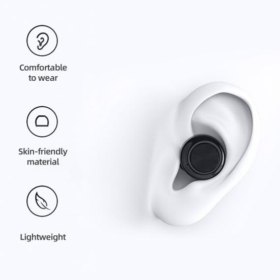 Bluetooth-kompatibel Kopfhörer Mini In-ear-freisprecheinrichtung Binaural Komfortable Noise Reduction mit Mic Sport Stereo