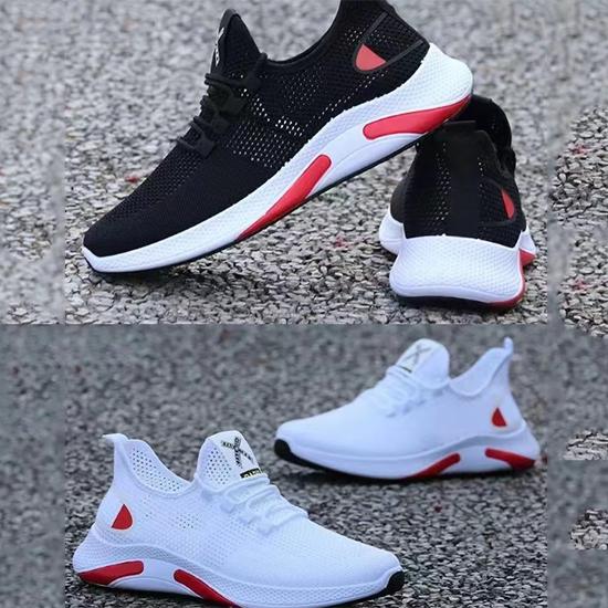 Summer Men's Shoes Breathable and Fashionable Korean Version Versatile Sports Shoes Lightweight and Odorproof Soft Soled Student Running Shoes