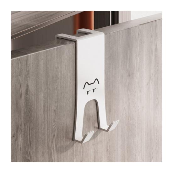 Behind The Door Hook No Drill Hooks Easy Hanging Waterproof Hook for Bathroom Kitchen Bedroom Balcony