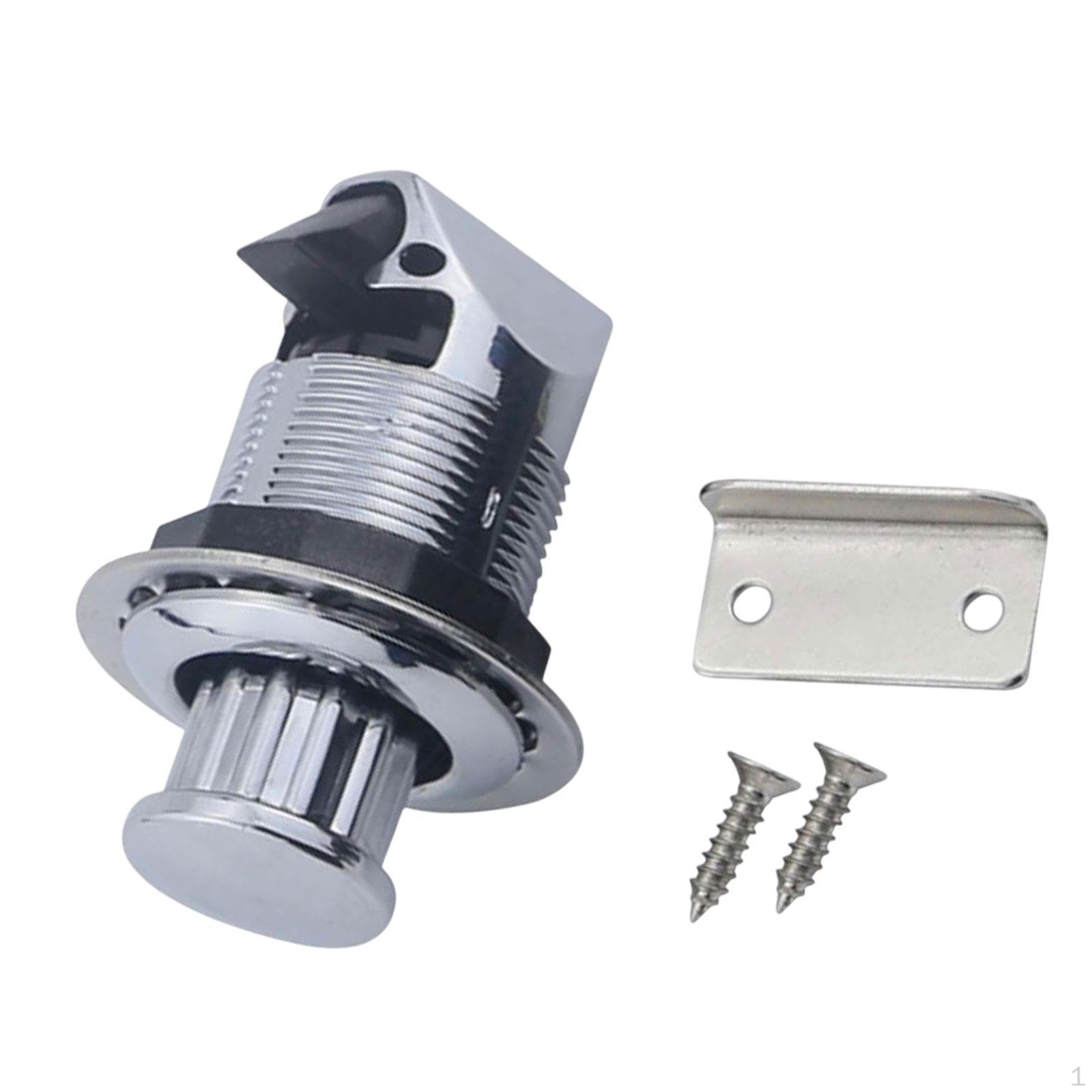 

RV выскакивает, поворачивается, чтобы открыть защелку металлической ручки, простая установка, аксессуары, кнопка бесключевого доступа Chrome