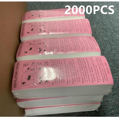 2000PCS Nonwoven Body Cloth Hair Remove Wax Paper Rolls Hair Removal Epilator Wax Strip Paper High Quality 2#