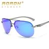 Fashion Polarized Toad Sunglasses Men Women Classic Mirror Eyeglasses Coating Anti-glare Sunscreen Metal Frame Glasses UV400