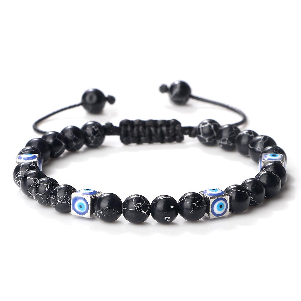 Unisex Handwoven Evil Eye Commuter Bracelet