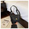 Convenience and Simplicity in Texture. Soft Leather Saddle-style Single-shoulder Lightweight Luxury Crossbody Small Bag.