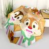 Chip & Dale Stuffed Animal Cute Cartoon Character Automatic Opening and Closing Umbrella - Small Umbrella Suitable for Various Occasions, Po