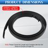 For Toyota Sequoia 2008- Pair Left Right Car Roof Drip Finish Moulding Seal Strips Trim Black Rubber 75551-0C080 75552-0C080