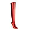 Stivali da Donna Sopra il Ginocchio Taglia Grande Tacco Alto Stiletto con Zip