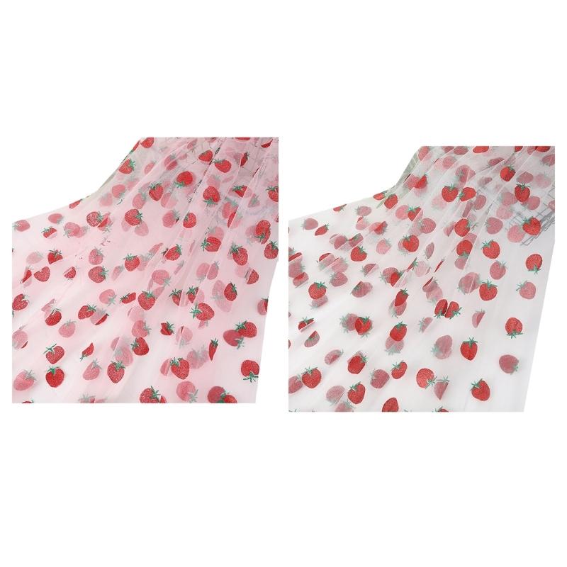 Portable Strawberry Mesh Fabric for Outdoor Clothing and Craft Projects