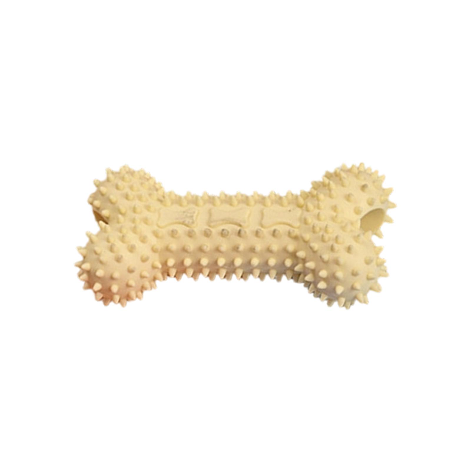 

Durable Dog Chew Toy Bone Shape for Pet Dental Care and Interactive Play Suitable for Small and Medium Dogs One Size жовтий