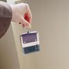 Samsung Galaxy Z Flip 4 Leather Protective Case with Transparent Finger Ring Buckle