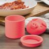 Multifunctional Bacon Grease Container with Filter, Bacon Grease Container Silicone Drum Oil Mesh Filter Holder Storage, Oil Jug