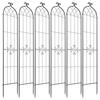 Garden Trellis, 220 x 52.5 cm Rose Trellis, 6 Packs Garden Flower Rose Trellises with Powder-Coated Finish & Convenient Locking Design, Plant Support