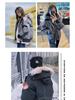Winter Pure Canada Goose Down Bomber Jacket Putin Style Unisex White Duck Cold-Proof