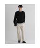 High-Density Fine Cotton Round Knit Black
