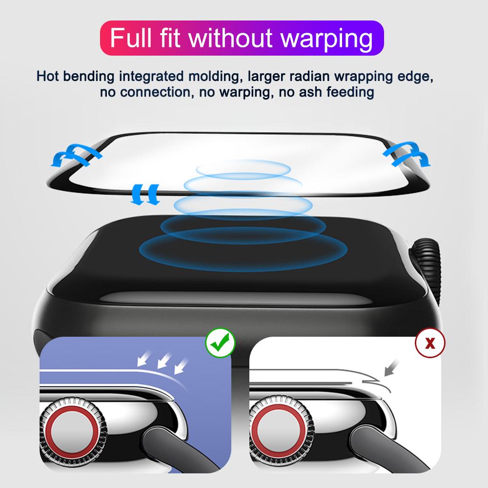 5PCS Screen Protector for Apple Watch Ultra 4 3 2 49 40 41MM 42MM 44MM 45MM 38MM Soft Film for iWatch Series 12 11 10 9 8 7 6 SE 7