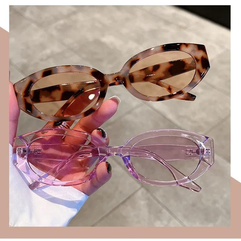 Vintage Oval Women Sunglasses Fashion Retro Female Sun Glasses New Trendy Luxury Brand Designer Lady Shades Eyewear UV400