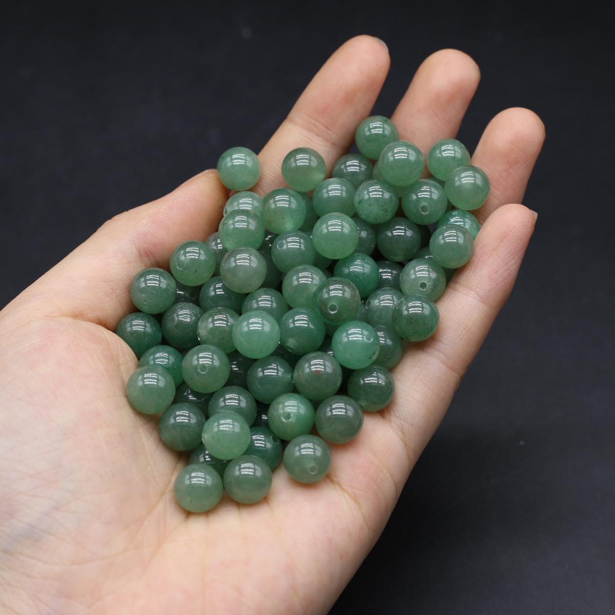 20 шт./упак. натуральный камень кристалл полуотверстие круглый шар свободные бусины — фото 13