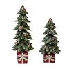 Tabletop Christmas Tree Figurine Christmas Gift Xmas Tree Statue Table Centerpiece for Holiday Bookshelf Office Living Room Desk