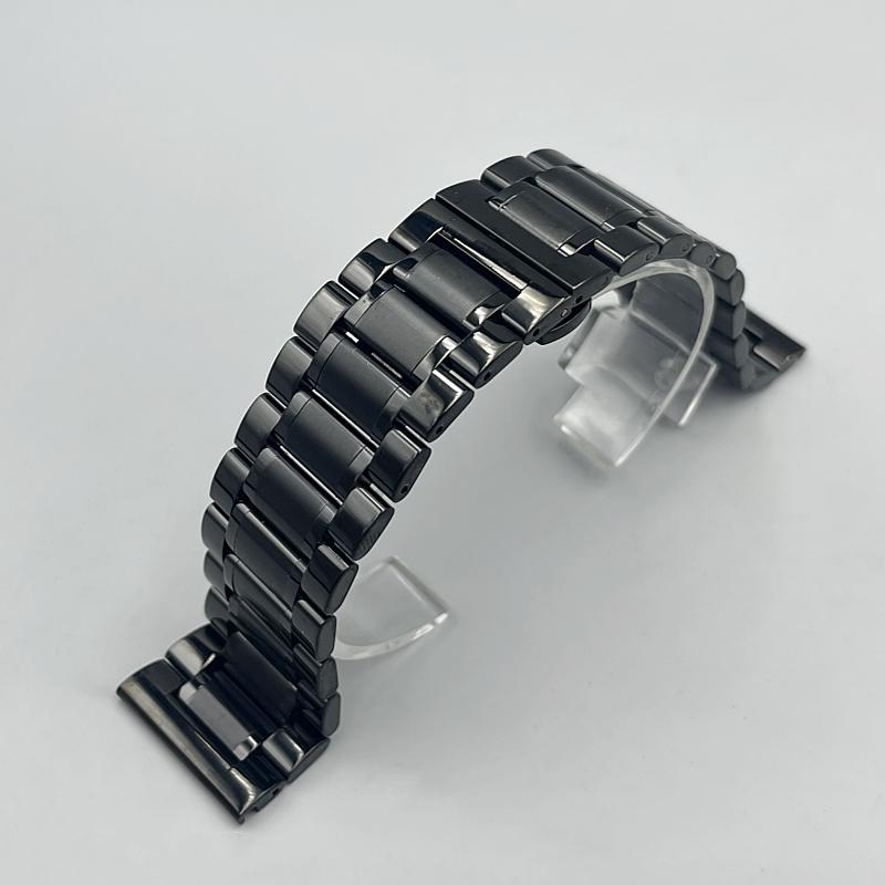 26mm 28mm 30mm Replacement Stainless Steel Solid Bracelet with Butterfly Clasp for Longines Master Collection Watch Accessories 28mm