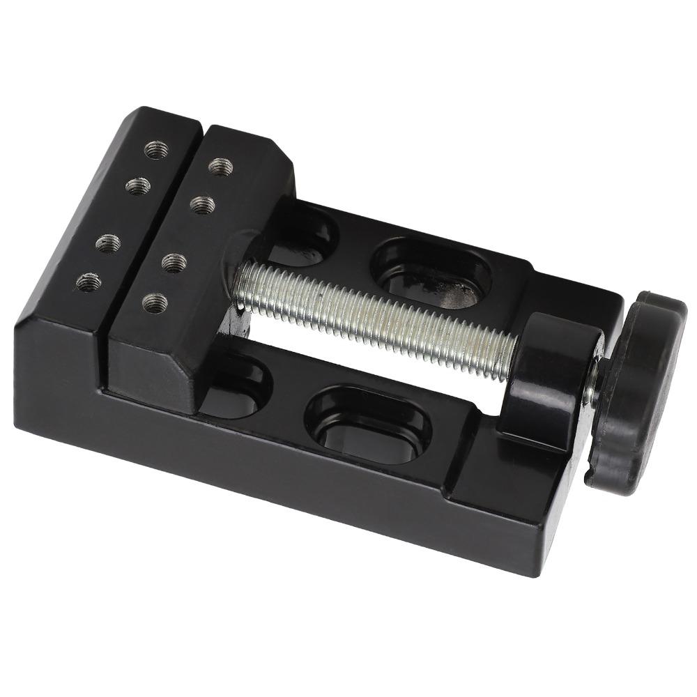 Adjustable Mini Flat Clamp 0-2.2 Inch Clamping Range Table Bench Vice  Craft Carving Tool