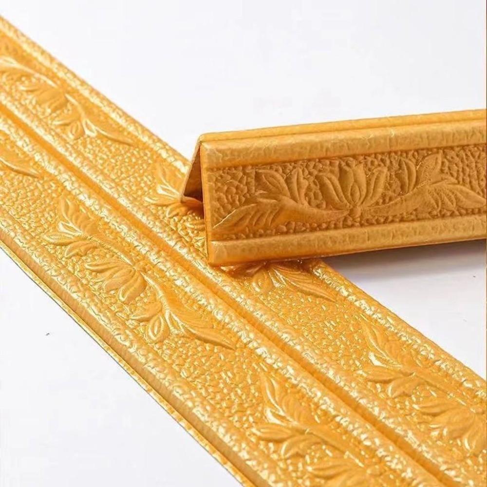 Self-adhesive Baseboard Embossed Wall Waist Line Wall Sticker Corner Wallpaper Edge Strip Stickers
