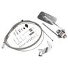Universal Street Hot Rod Aluminum Gas Pedal 24" SS Throttle Cable & Spring Set