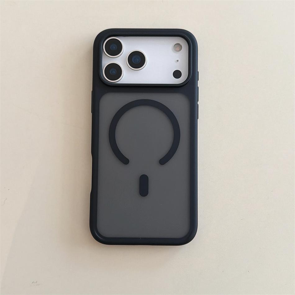 Translucent Matte Magnetic Case For iPhone 17 16 15 14 13 ProMax 17Pro Shockproof Wireless Charging Phone Cover Funda