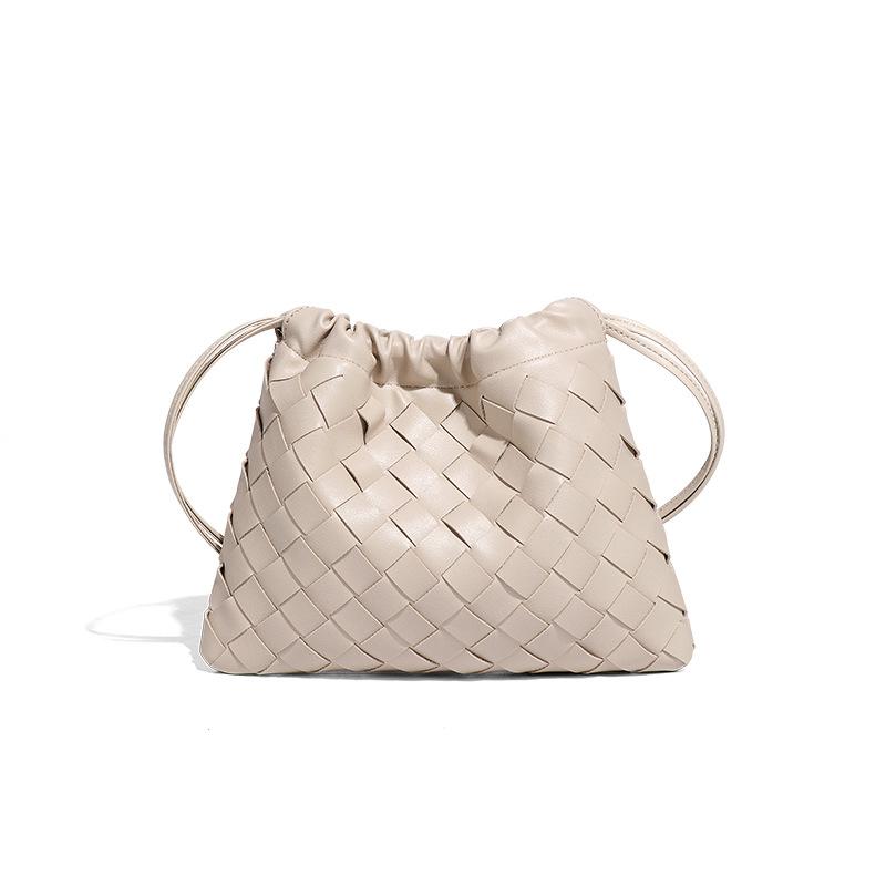Checkerboard Garbage Bag, Fashionable Cloud Bag, Hand-woven Bag, Mini Cute Single-shoulder Crossbody Women's Bag