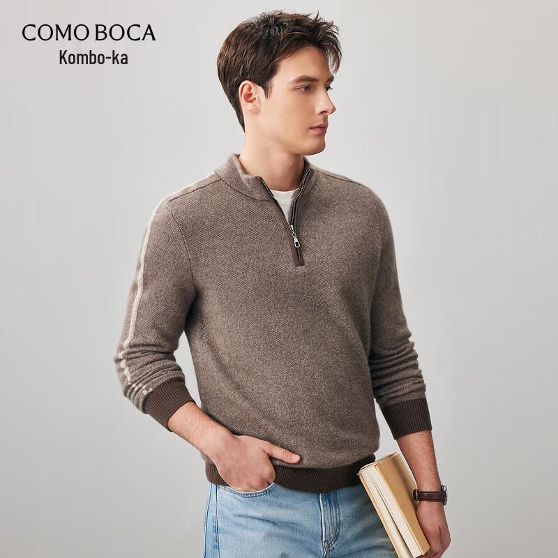 

Komon Boka Men s 100% Cashmere Half-Zip Sweater 2XL
