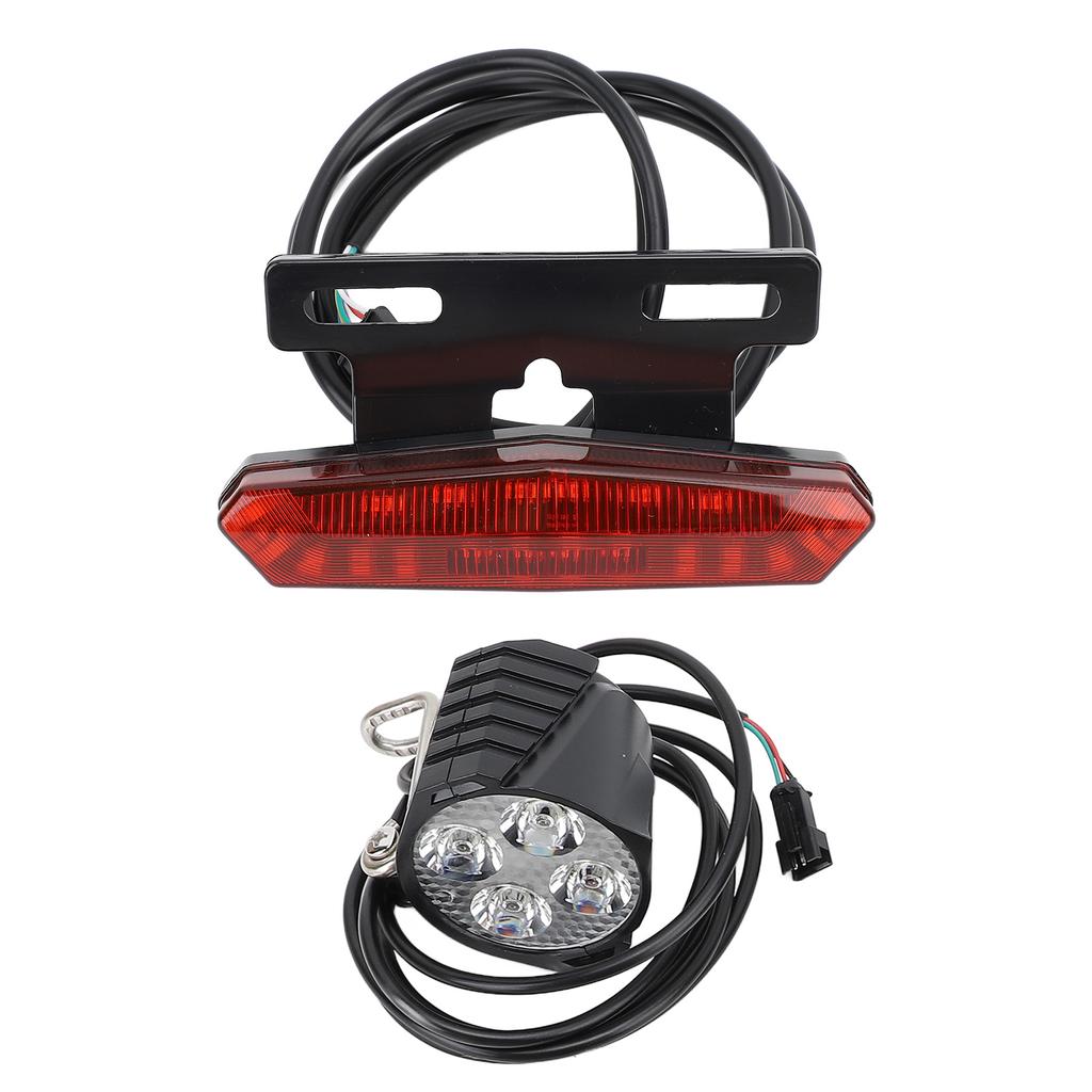Sada elektrických světlometů a zadních světel LED přední a zadní výstražná světla s tlačítkem spínače klaksonu pro