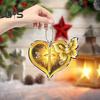 Golden Butterfly Acrylic Car Hanging Ornament Perfect for Parties Birthdays Christmas Home Car Decorations