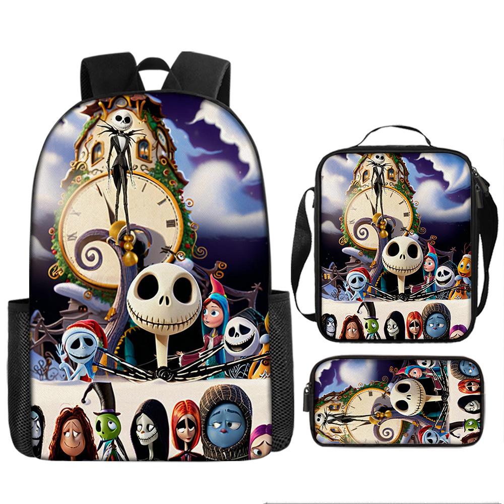 The Nightmare Before Christmas School Bags Men'S And Women'S Backpacks