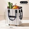 Modern Minimalist Collapsible Shopping Bag With Wheels For Travel And Outdoor Use