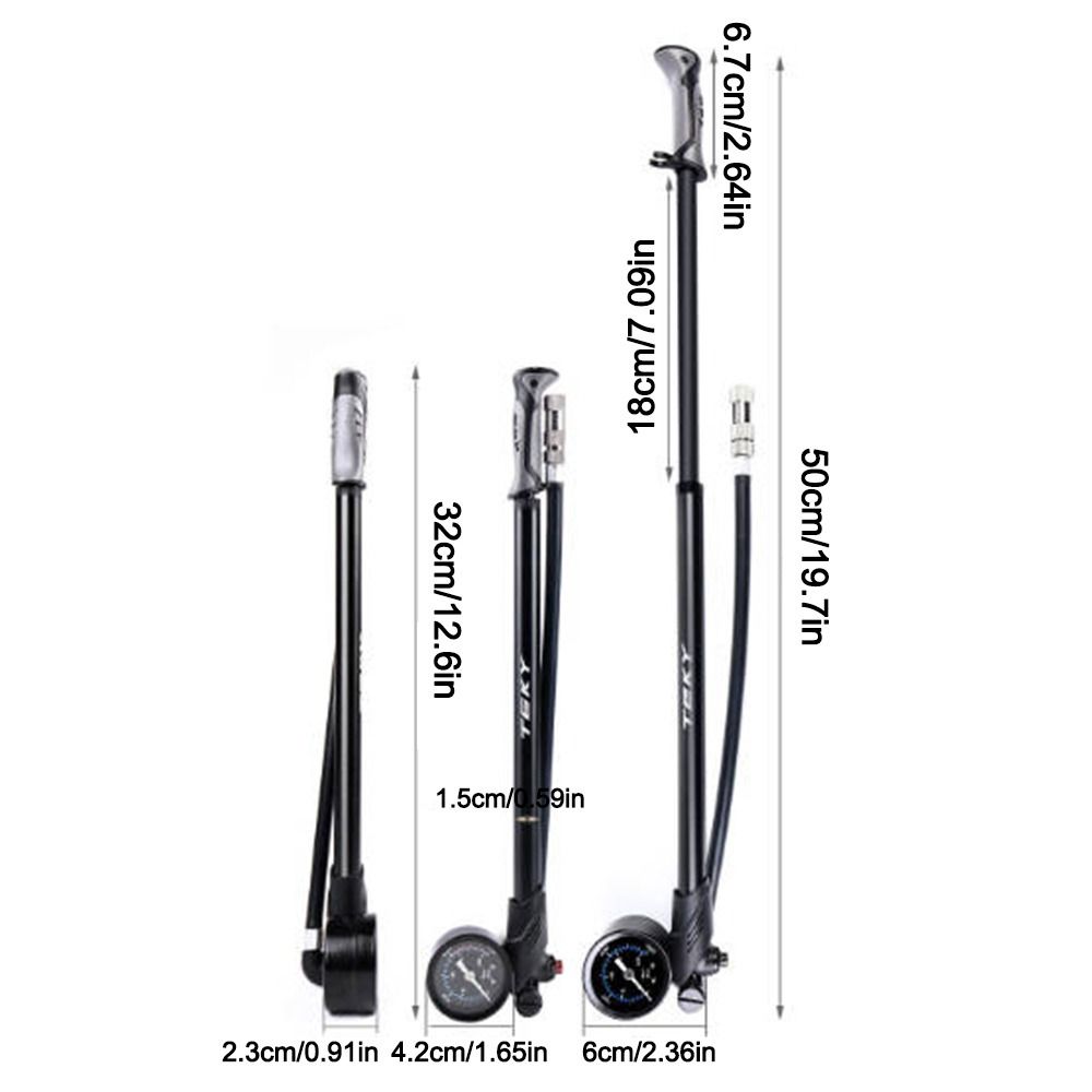 Presta/Schrader Valves Fork Pump Durable High Pressure Pump Portable Mountain Bike Pump MTB