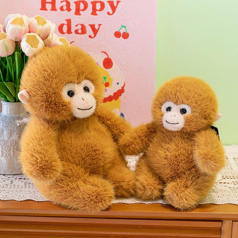 Golden Snub Nosed Monkey Plush Toy Stuffed Animal Cute Doll Kids Soft Comforting